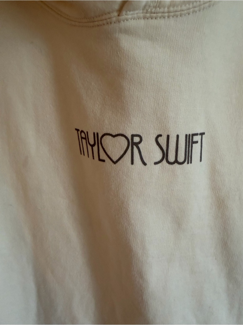 Taylor Swift The Eras Tour 2023 Beige Logo Hoodie L Official Merch Pullover - Picture 5 of 6
